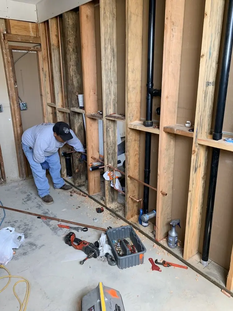 Commercial rough-in plumbing for Gas Line Repair in Clarenceville
